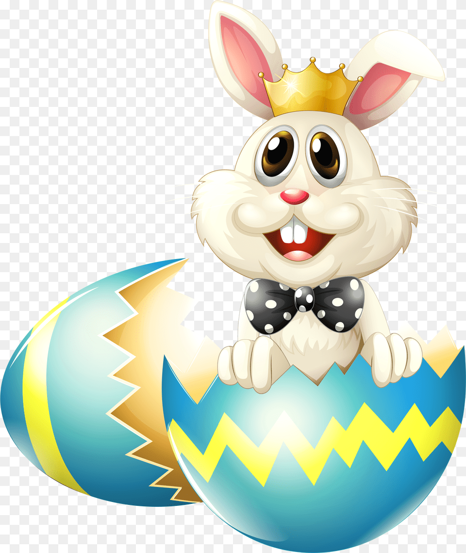 Easter Bunny With Crown Clipart Picture Easter Egg Hunt Winner Free Png