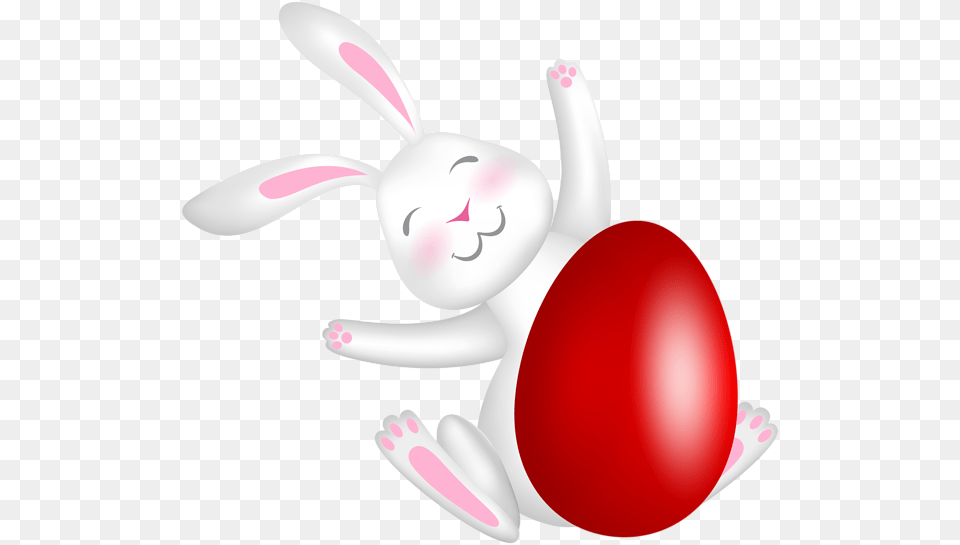 Easter Bunny With Red Egg Clip Art Free Transparent Png