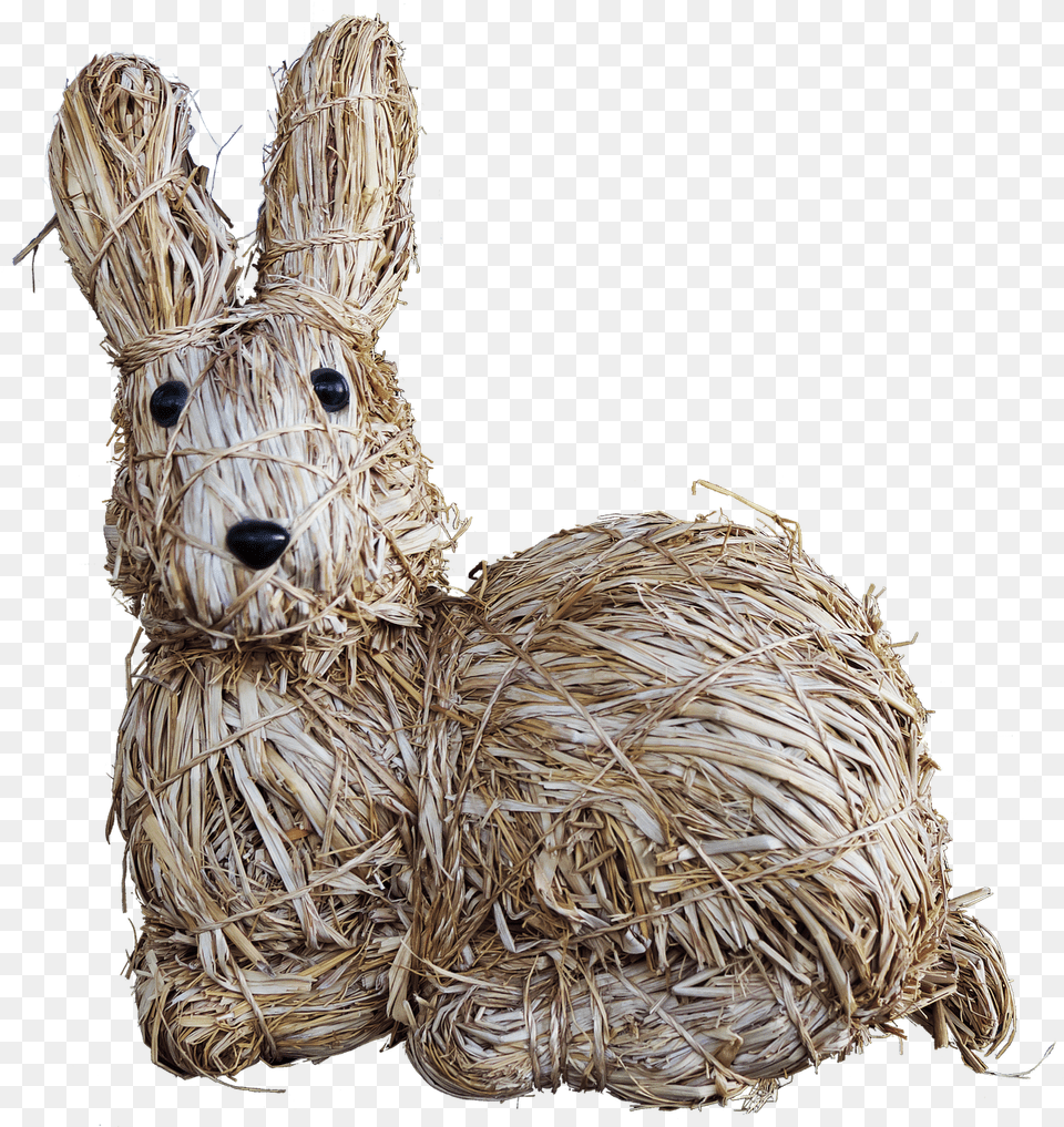 Easter Bunnyrabbit Earsstrawbound Lievre, Countryside, Nature, Outdoors, Straw Png
