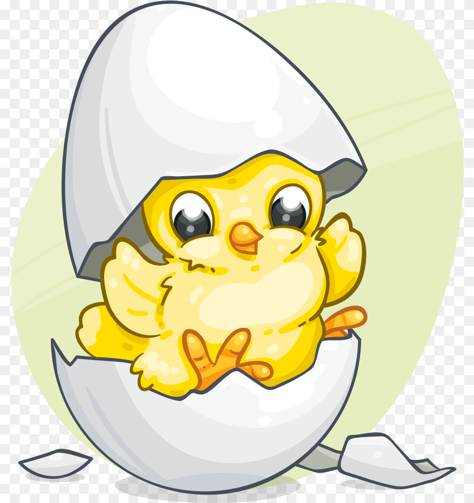 Easter Chick Cartoon Chick Cartoon, Egg, Food Free Png