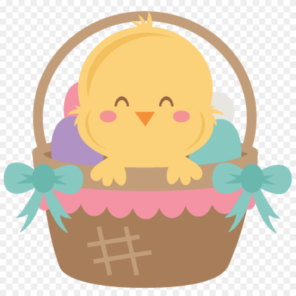 Easter Chick Clipart Fun Easter Clipart At Getdrawings Easter Chick Clip Art, Basket Free Png Download