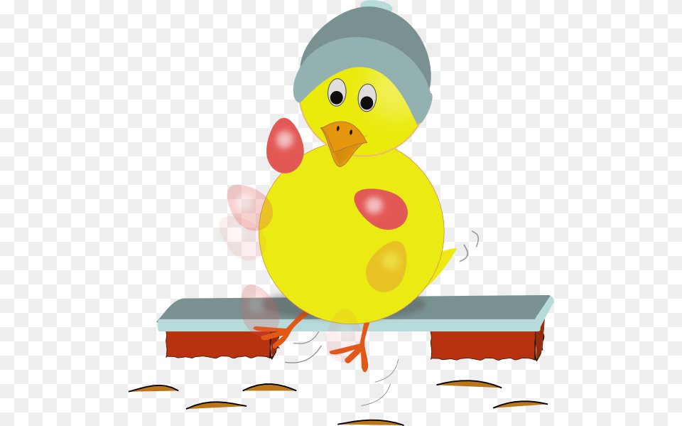 Easter Chick Kicking Eggs Clip Art For Web, Balloon, Nature, Outdoors, Snow Free Transparent Png