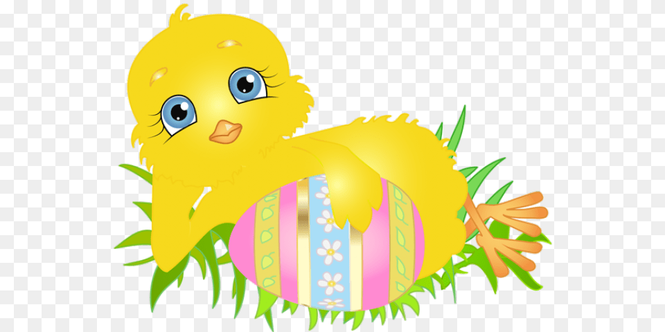 Easter Chick With Egg Clip Art Easter Chick Clip Art, Baby, Person, Food Png Image