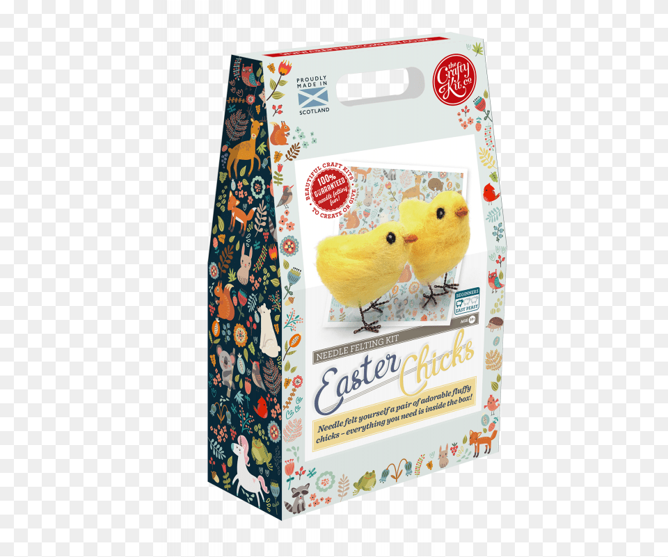 Easter Chicks Needle Felting Kit Felt, Animal, Bird, Box, Plush Png Image