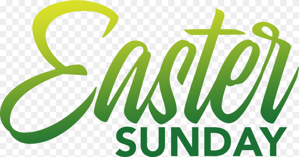 Easter Church Easter Sunday Clipart, Green, Text Png