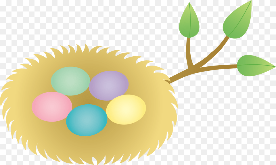 Easter Clipart Bird Egg Clipart, Plant, Leaf, Art, Graphics Free Png Download