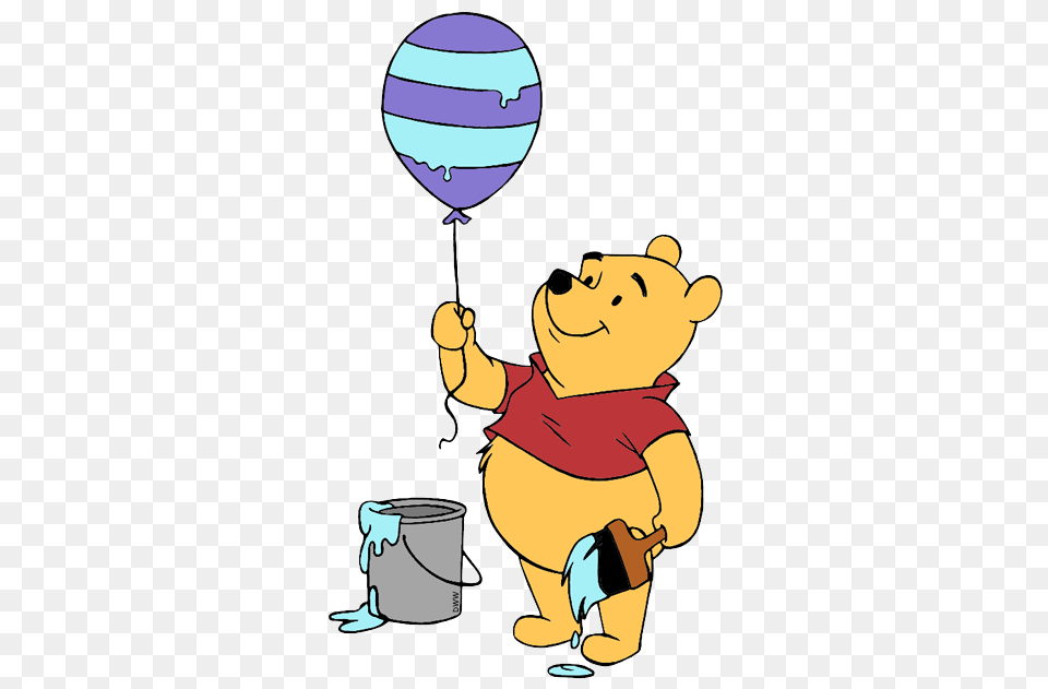 Easter Clipart Winnie The Pooh, Balloon, Animal, Bear, Mammal Free Png Download