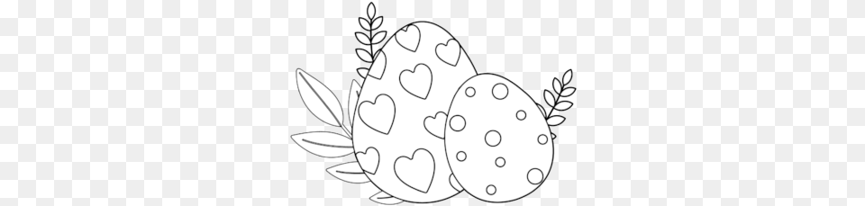 Easter Coloring, Egg, Food, Animal, Fish Png
