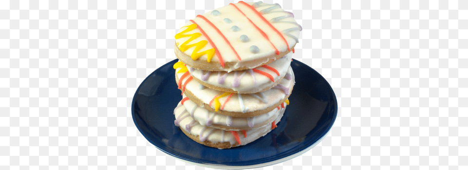 Easter Cookies Stack Cake, Cream, Dessert, Food, Icing Free Png Download