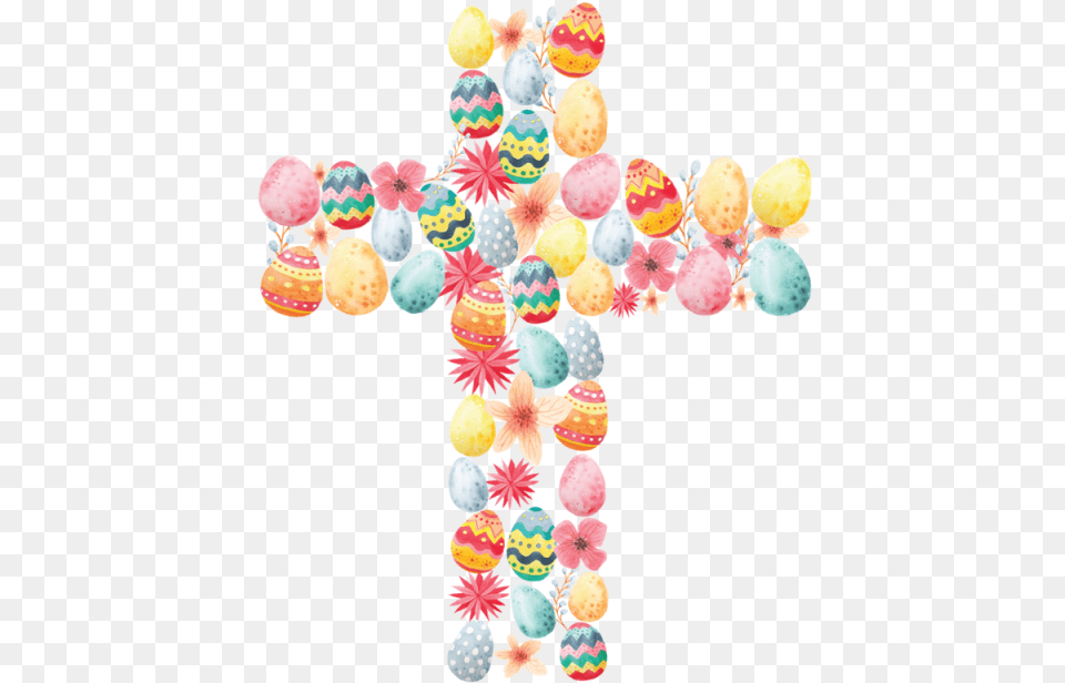 Easter Cross Easter Cross, Food, Egg, Easter Egg, Chandelier Png Image