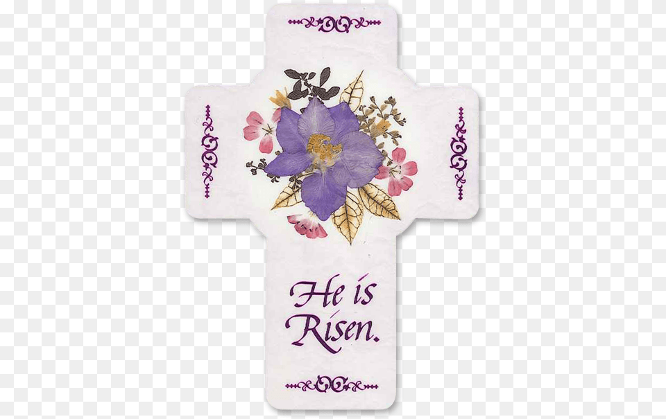 Easter Cross Specialty Magnet Image Iris, Symbol, Flower, Plant, Text Png