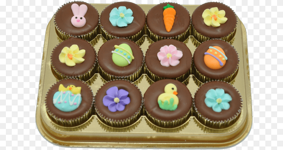 Easter Decorating Candies, Cake, Cream, Cupcake, Dessert Png Image