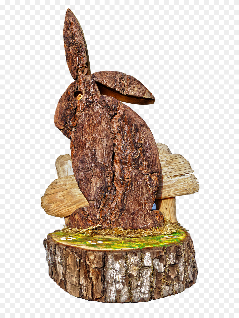 Easter Decoration Plant, Tree, Wood, Tree Stump Free Png Download