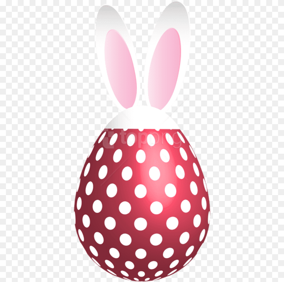 Easter Dotted Bunny Egg Red Bunny Eggs Clipart Easter Clip Art, Pattern Png Image