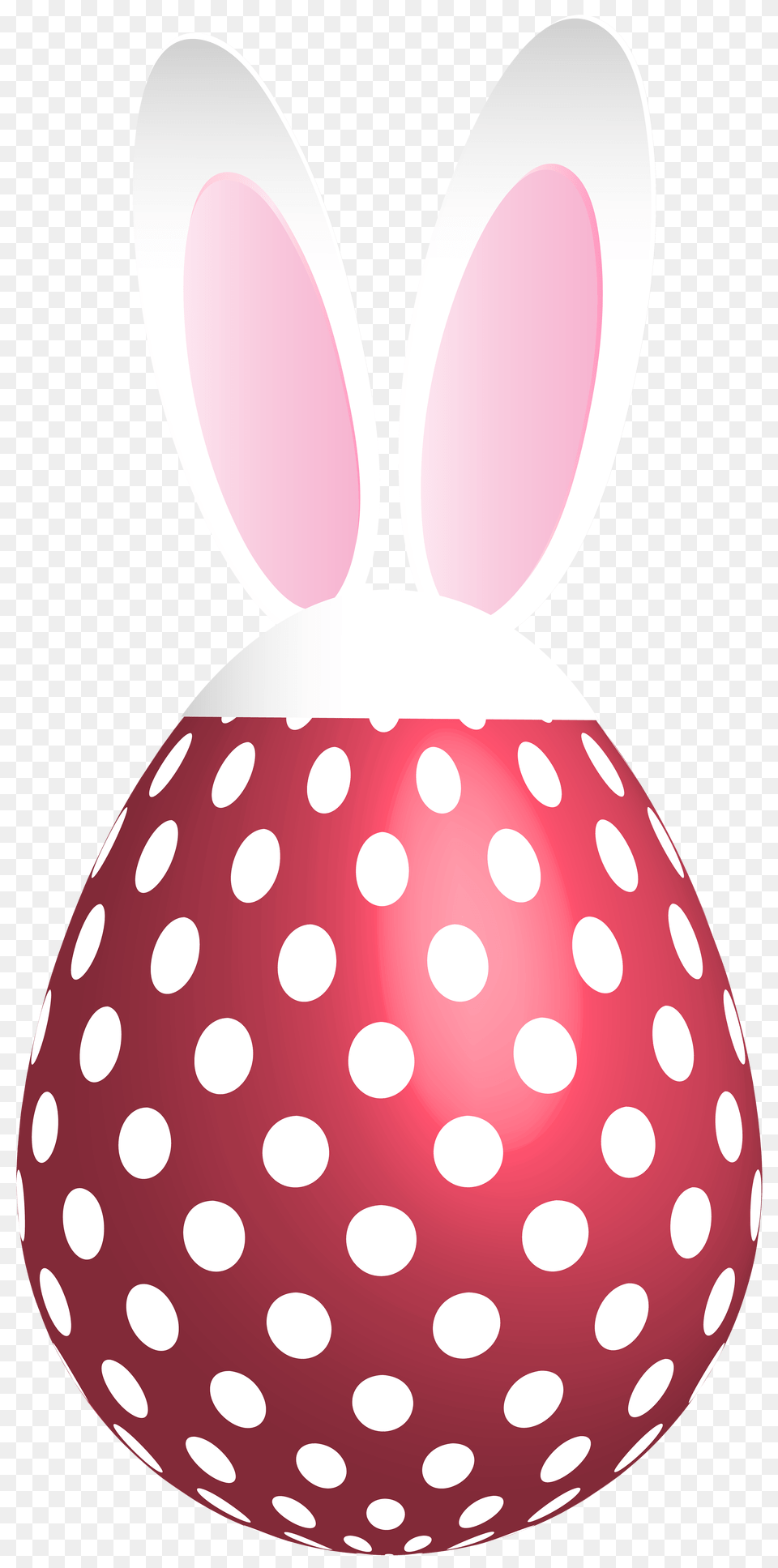 Easter Dotted Bunny Egg Red Clip Gallery, Pattern Png Image