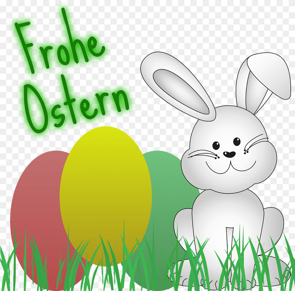 Easter Easter Eggs Easter Bunny Egg Colored Easter White Rabbit Cut Out, Grass, Plant, Animal, Mammal Free Transparent Png
