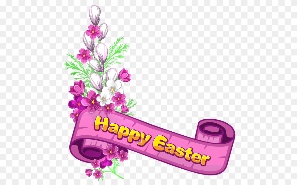 Easter Easter Happy Easter, Art, Graphics, Purple, Floral Design Free Png
