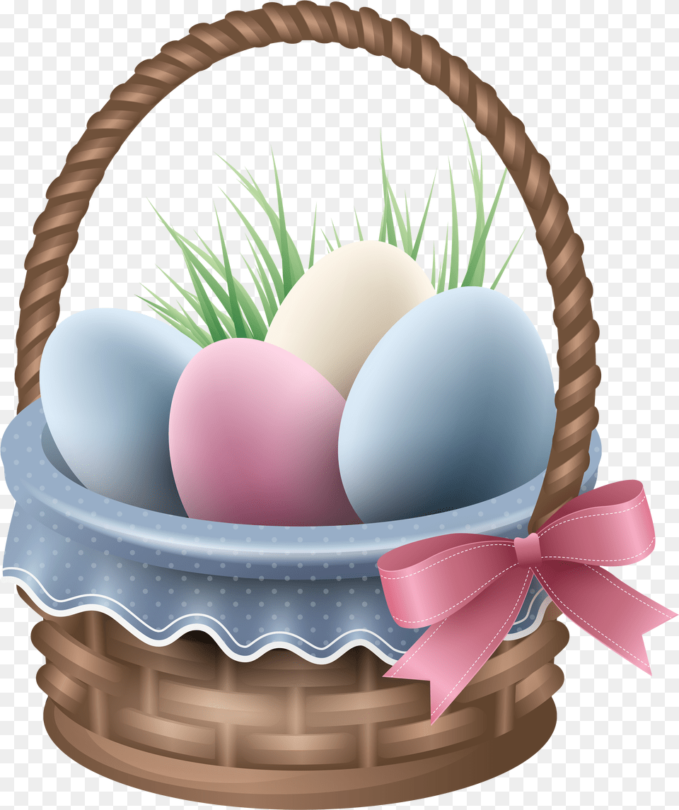 Easter Egg Basket Free Transparent Png