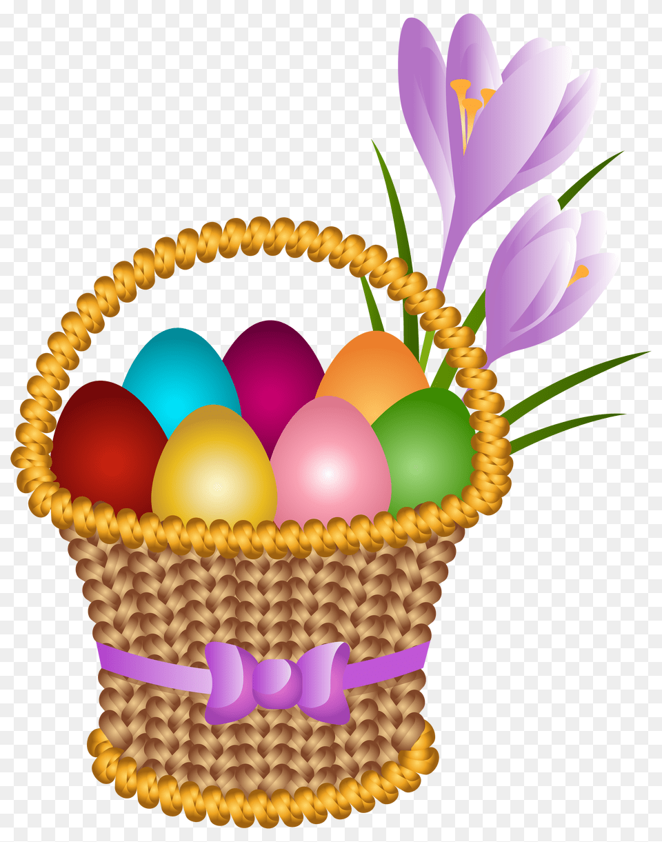 Easter Egg Basket Transparent Clip Art Gallery Free Png Download