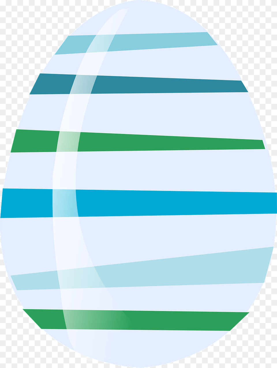 Easter Egg Blue Green Striped Stripes Circle, Food, Easter Egg, Clothing, Hardhat Free Png Download