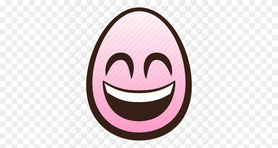 Easter Egg Emoji Eyes Face Funny Smiling Icon, Food Png Image