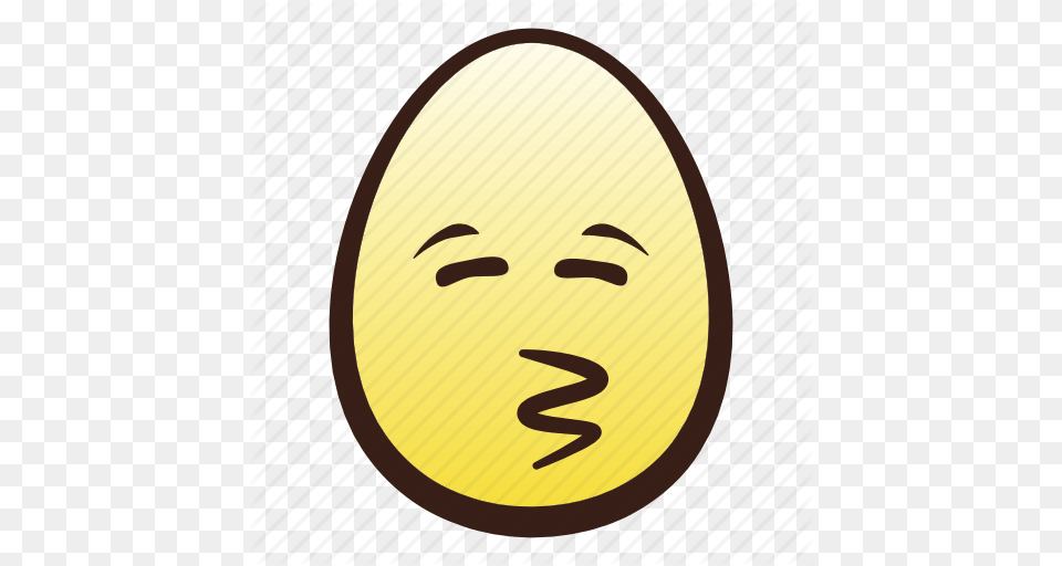 Easter Egg Emoji Eyes Face Head Kissing Icon, Food, Person Free Png Download