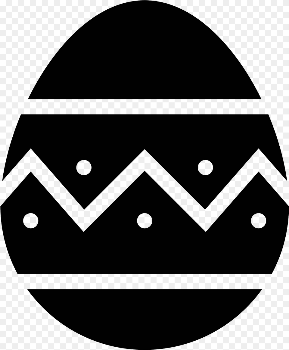 Easter Egg Filled Icon Uovo Di Pasqua Vettoriale, Gray Free Transparent Png