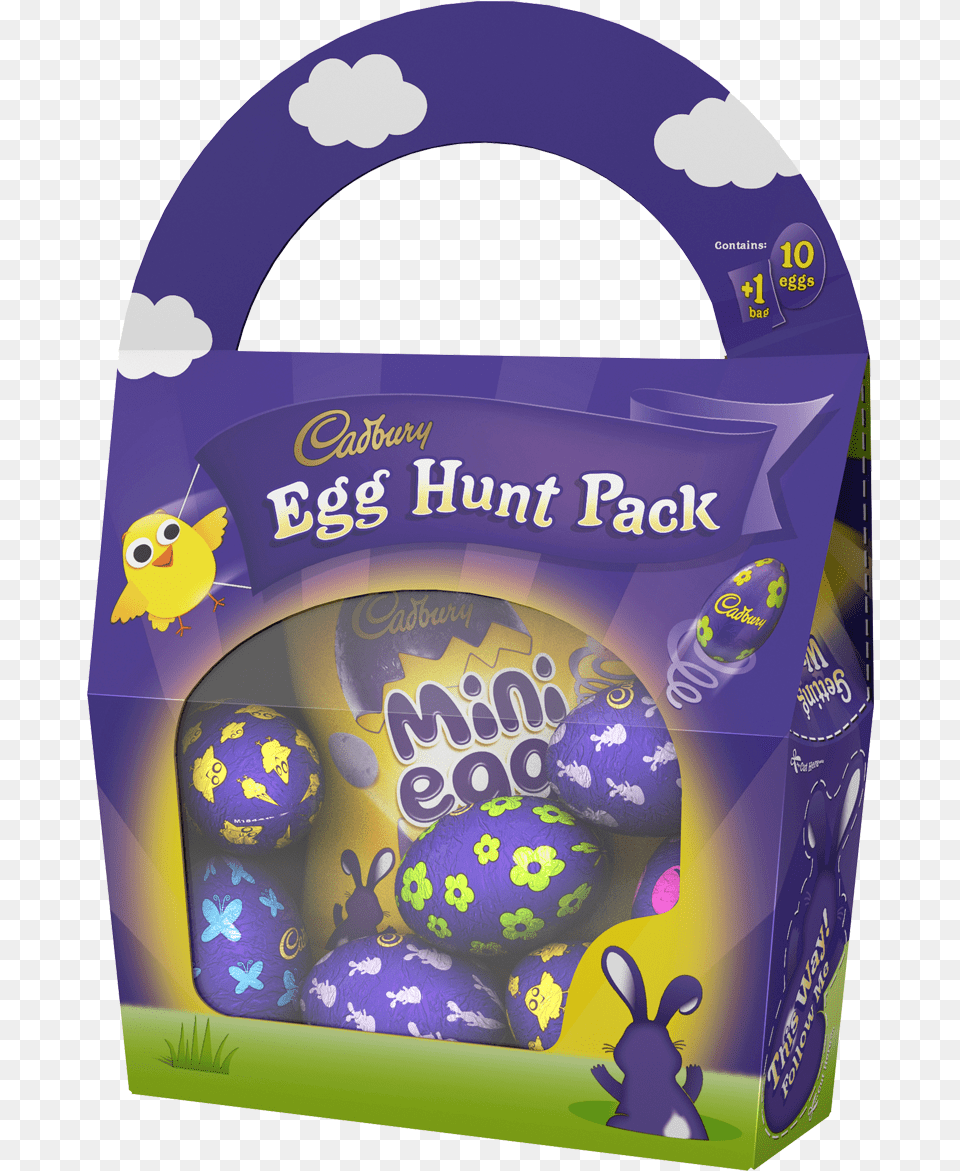 Easter Egg Hunt Cadbury Easter Hunt Eggs, Food, Sweets, Bag, Purple Png Image