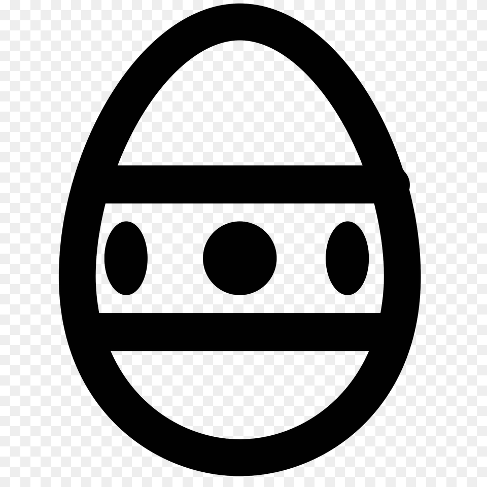 Easter Egg Icon, Gray Free Transparent Png