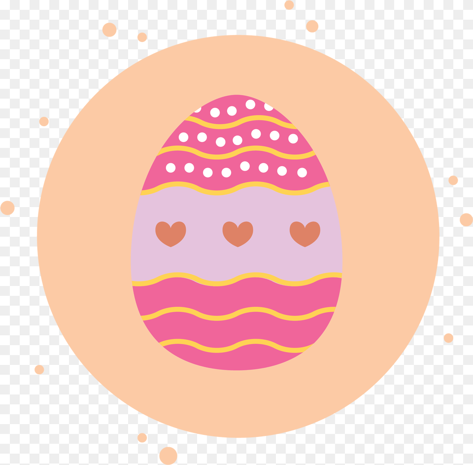 Easter Egg Love Pink Circle Bubbles Dot, Food, Easter Egg, Astronomy, Moon Free Png