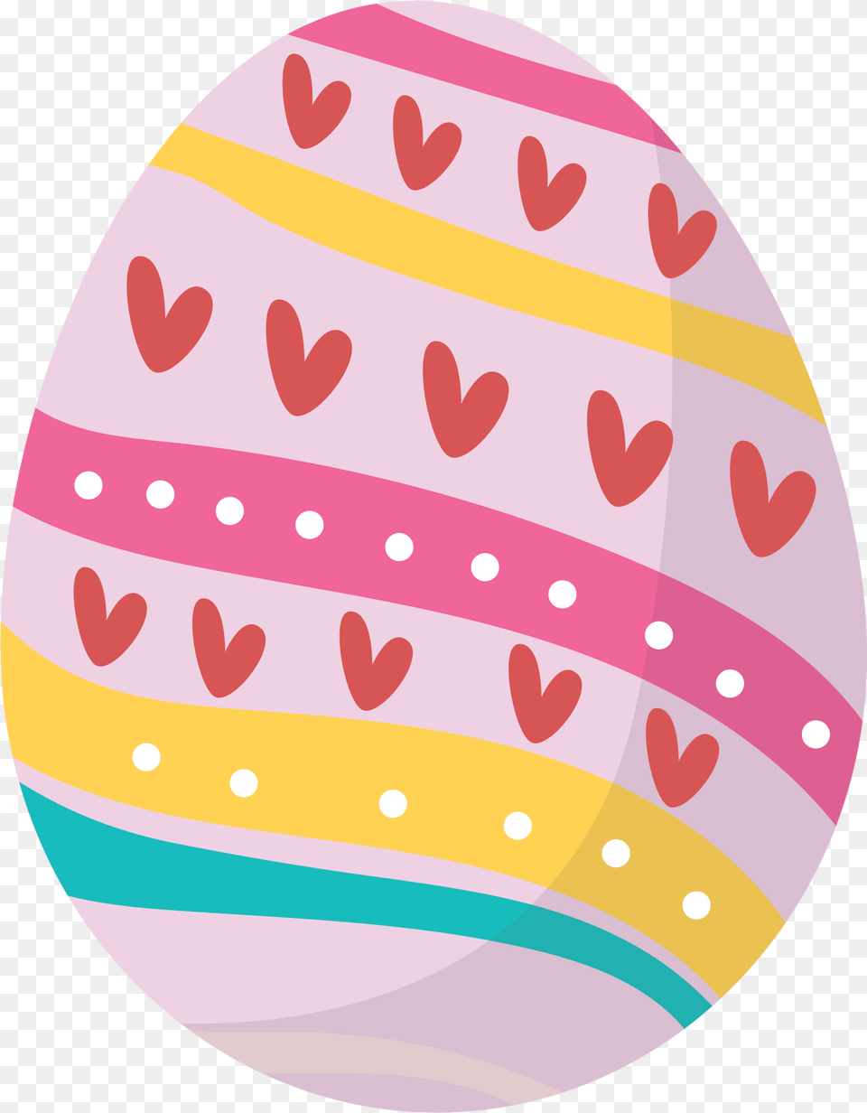Easter Egg Love Pink Flat Icon Graphic Easter, Easter Egg, Food, Ketchup Png