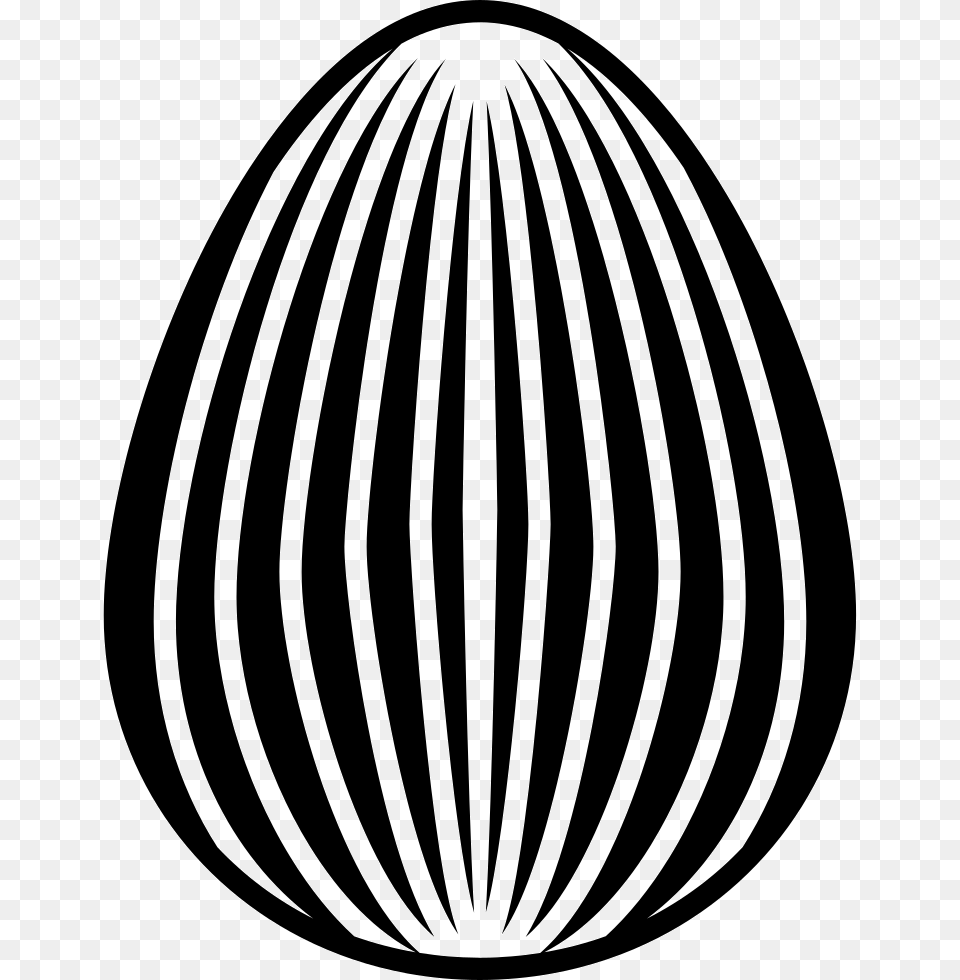 Easter Egg Of Elegant Design With Thin Vertical Lines Circle, Sphere, Adult, Female, Person Png