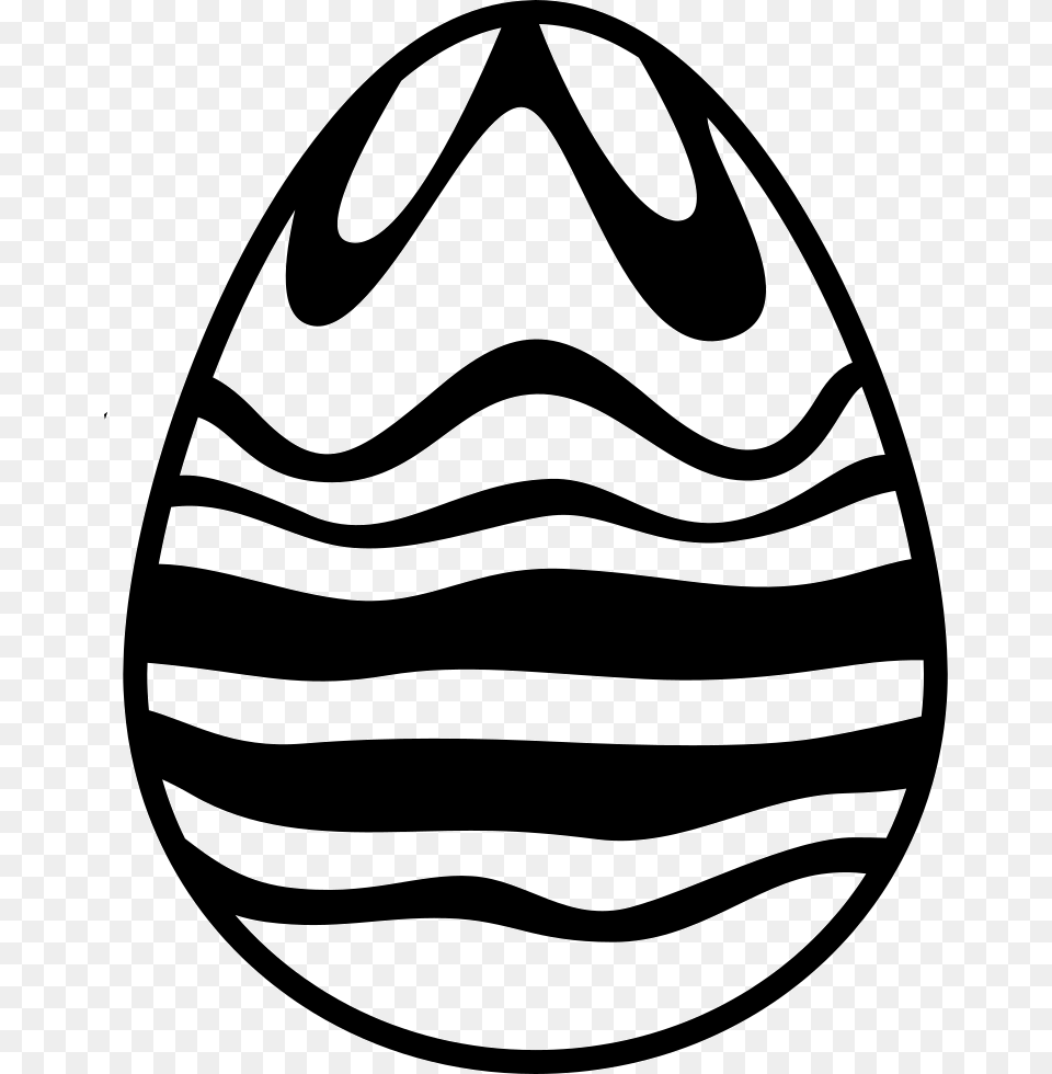 Easter Egg Of White And Black Chocolate Lines Design Vector Black And White Easter Egg, Easter Egg, Food, Smoke Pipe Free Transparent Png