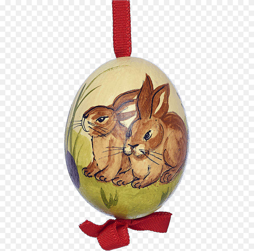 Easter Egg Two Sitting Rabbits In The Grass Cartoon, Accessories, Ornament, Wildlife, Lion Free Transparent Png
