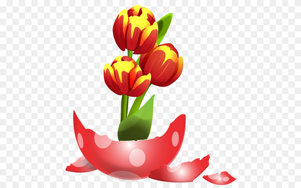 Easter Egg Vase Clip Art Easter Art, Flower, Petal, Plant, Tulip Free Png Download