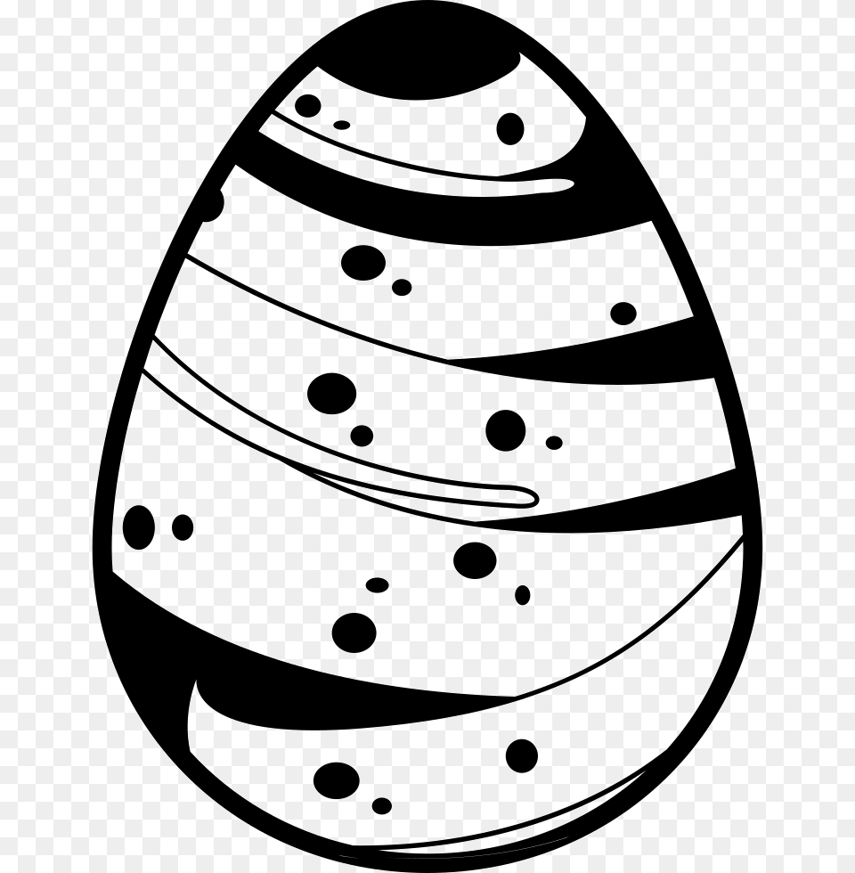 Easter Egg With A Line Covering Almost All Its Surface Easter Egg, Easter Egg, Food, Ammunition, Grenade Free Png Download