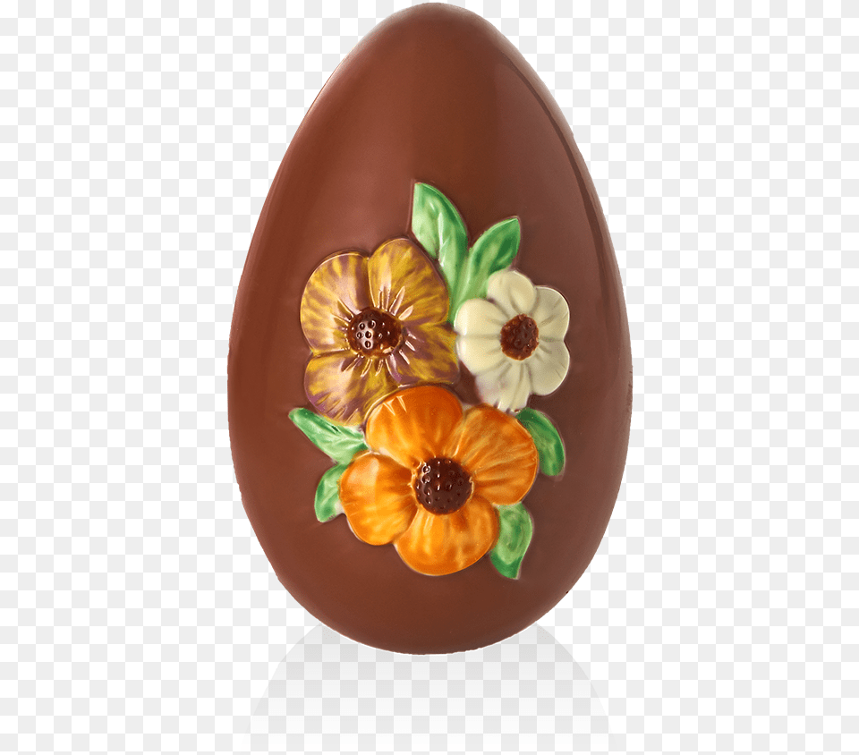 Easter Egg With Flowers Artificial Flower, Plate, Food, Citrus Fruit, Fruit Free Transparent Png