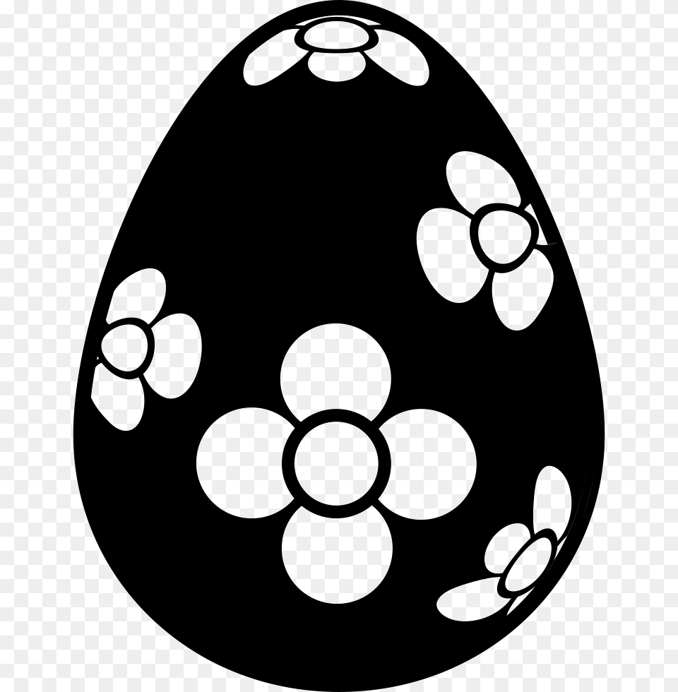 Easter Egg With Flowers Design Svg Easter Egg, Easter Egg, Food, Ammunition, Grenade Png Image