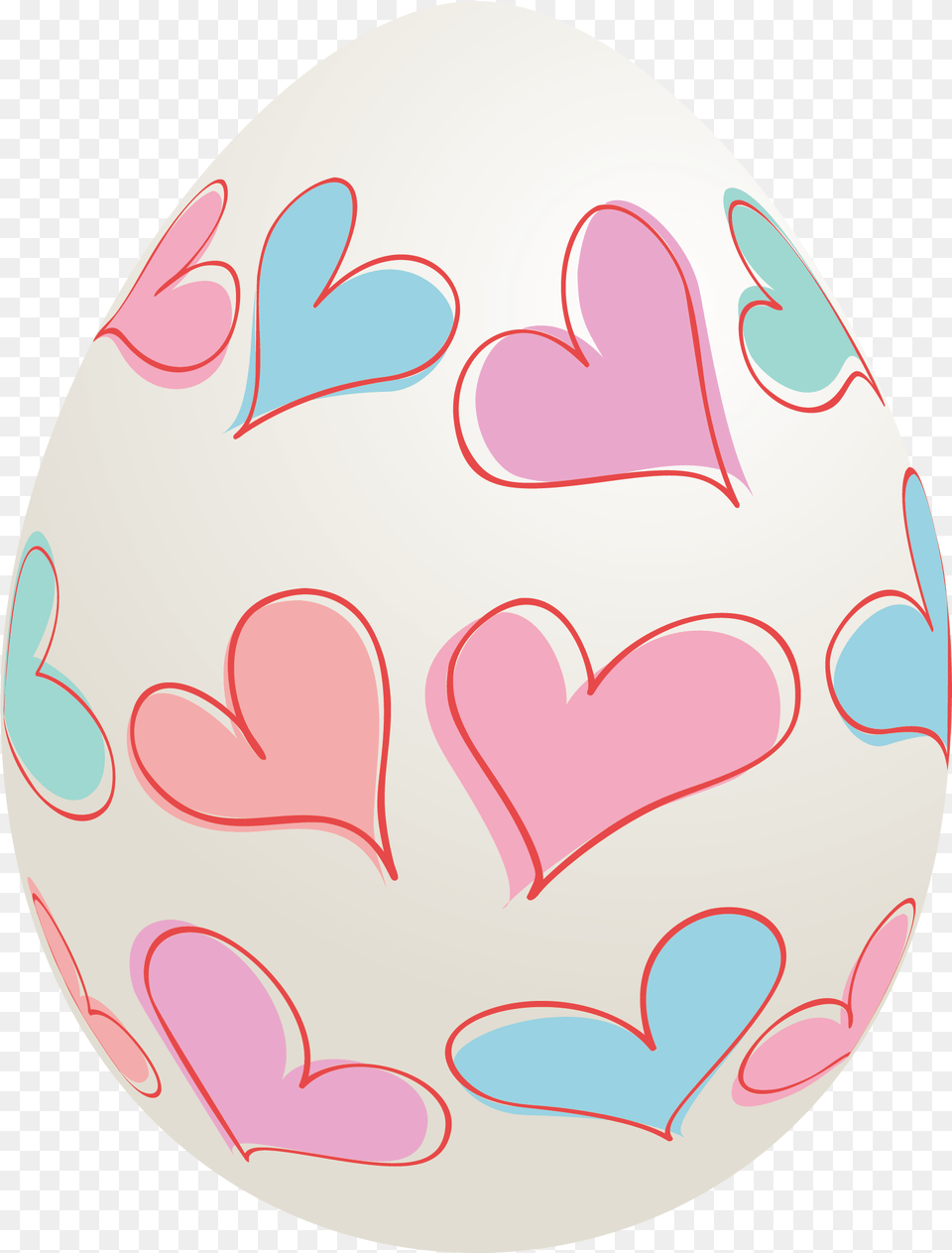 Easter Egg With Hearts Clipart Picture Ovo Da Pascoa, Food, Easter Egg Free Png Download