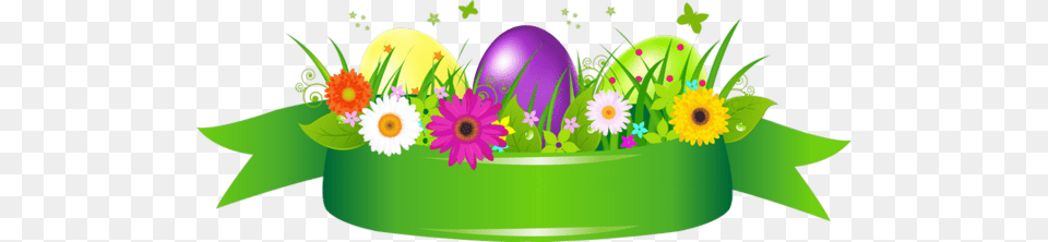 Easter Eggs And Grass Pasha, Daisy, Plant, Flower, Art Free Transparent Png