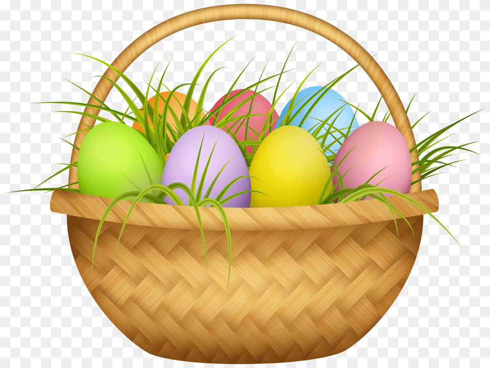 Easter Eggs Basket Easter Basket Background, Balloon, Egg, Food, Easter Egg Free Png