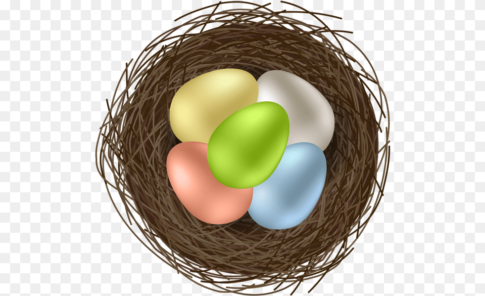 Easter Eggs In Bird Nest Image Egg, Balloon, Food Free Transparent Png