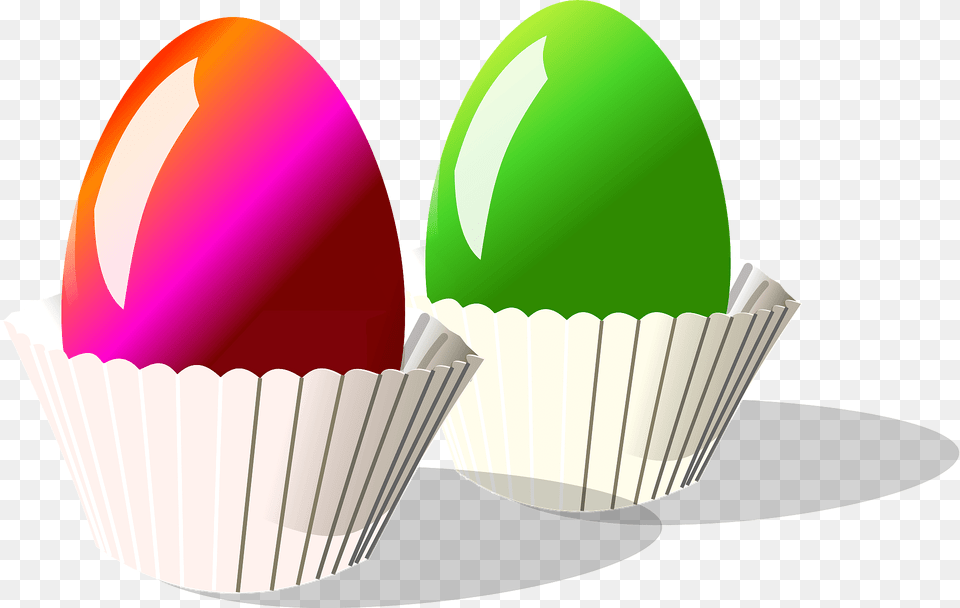 Easter Eggs In Treat Wrappers Clipart, Food, Egg, Easter Egg Free Png Download