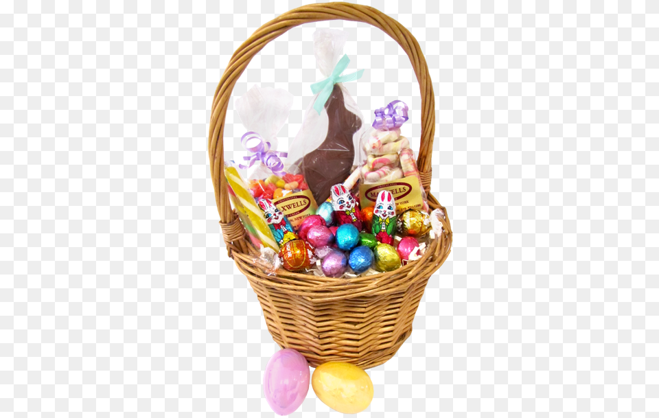Easter Eggs Travaganza Transparent Easter Eggs Basket, Food, Sweets, Candy Png Image