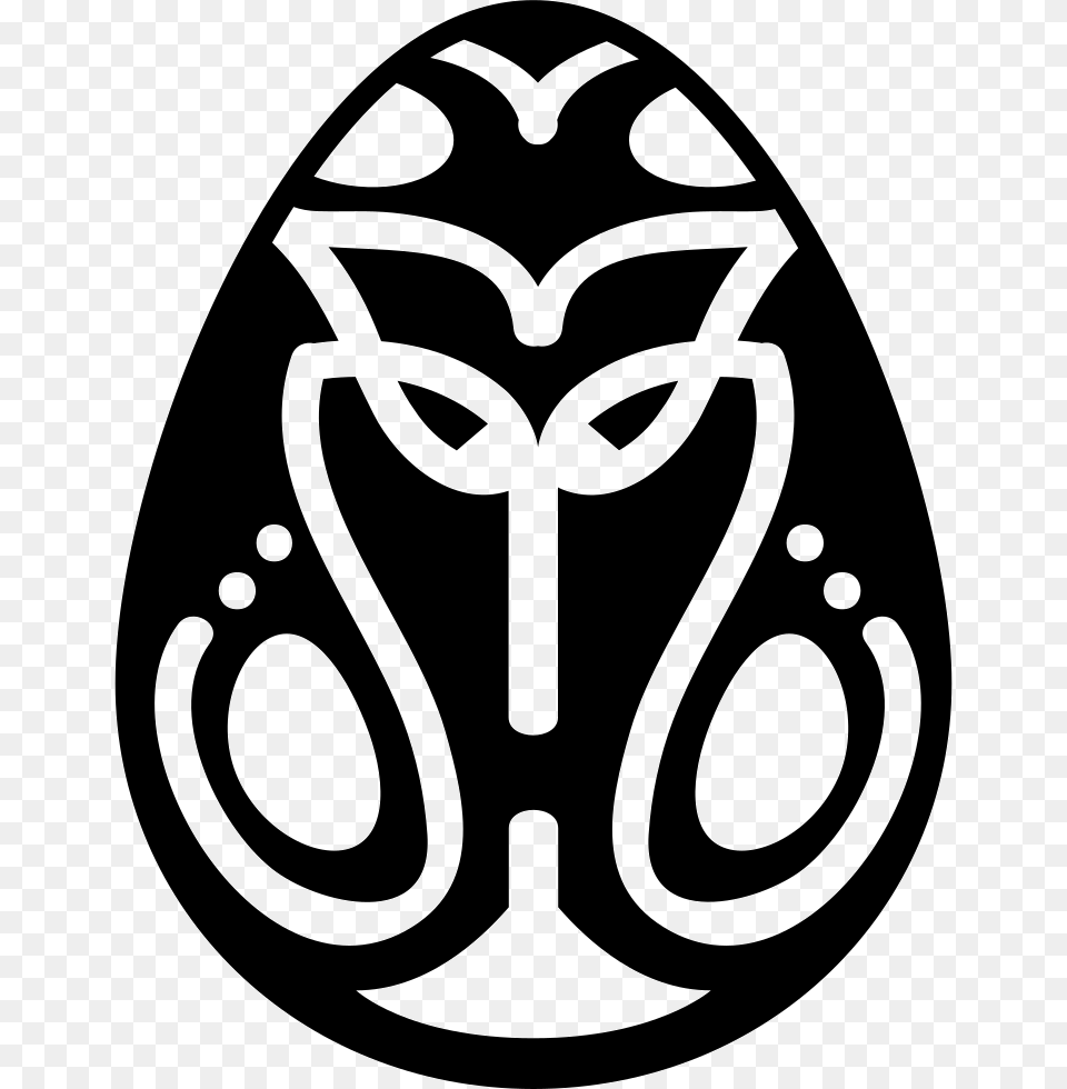 Easter Eggs With Tribal Design Decoration Comments Tribal Easter Eggs, Stencil, Ammunition, Grenade, Weapon Free Png Download