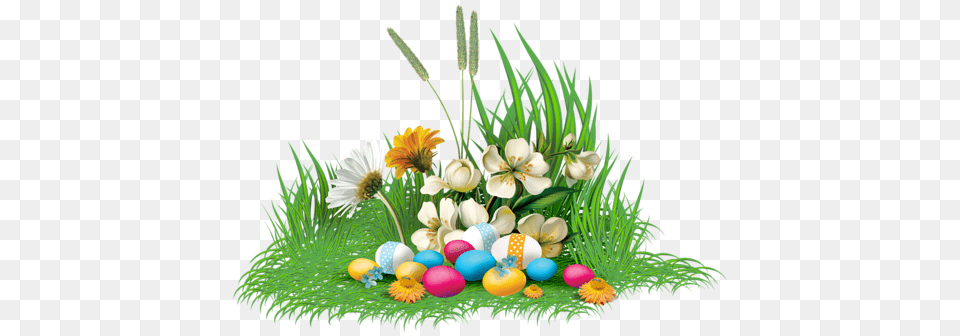 Easter Flowers Eggs Grass Freetoedit Clip Art, Plant, Flower, Flower Arrangement, Flower Bouquet Png Image