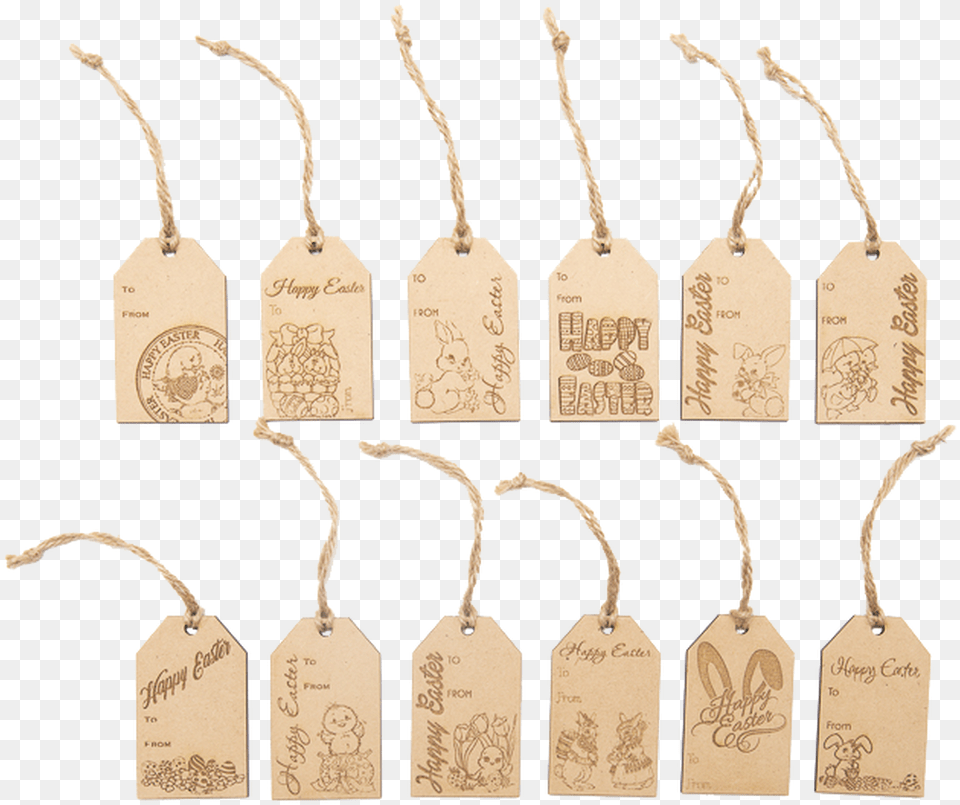 Easter Gift Tag Pack Of 6 Pendant, Accessories, Earring, Jewelry, Text Free Png Download