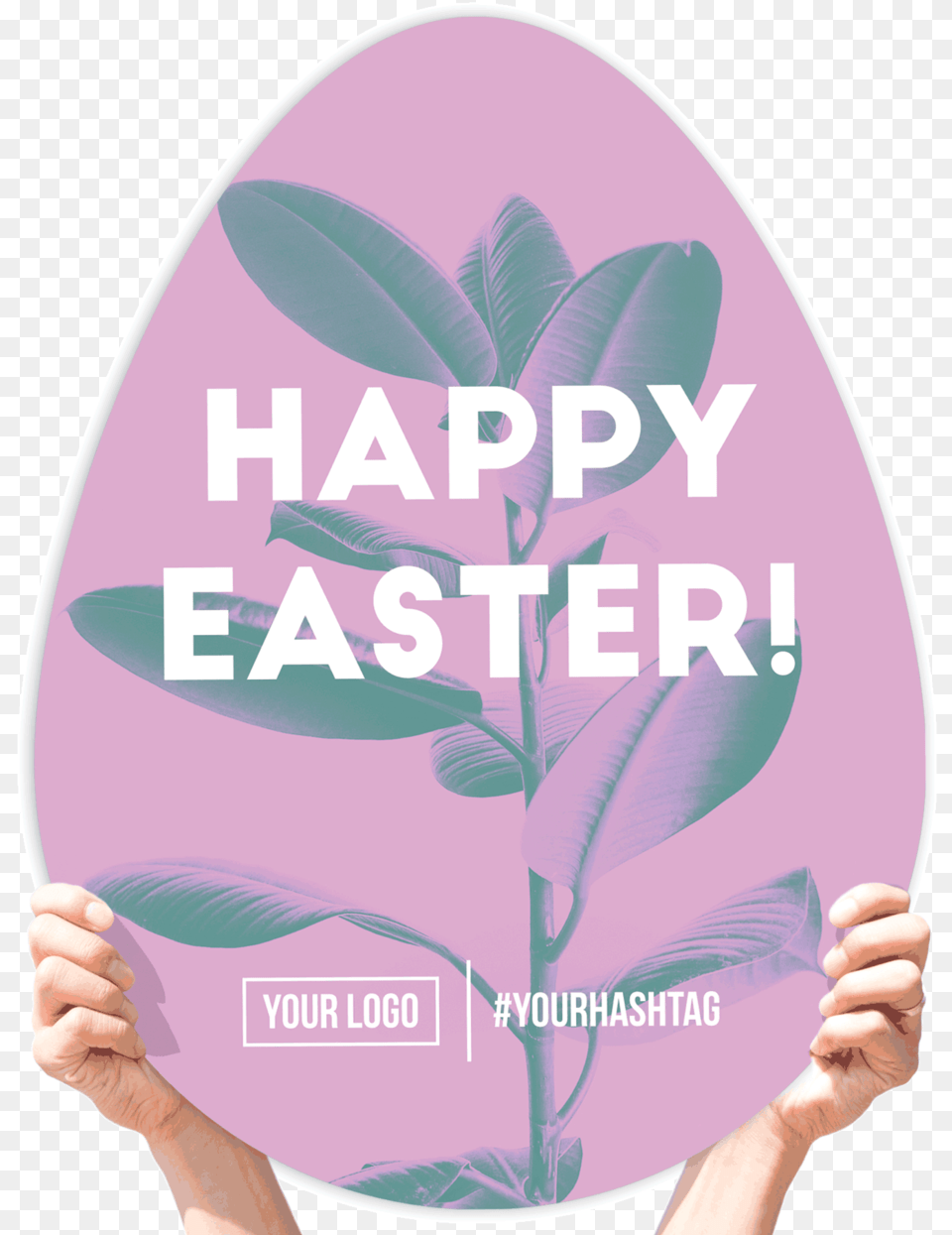 Easter Greeting Sign Happy Easter Purple Apple, Adult, Female, Person, Woman Free Transparent Png
