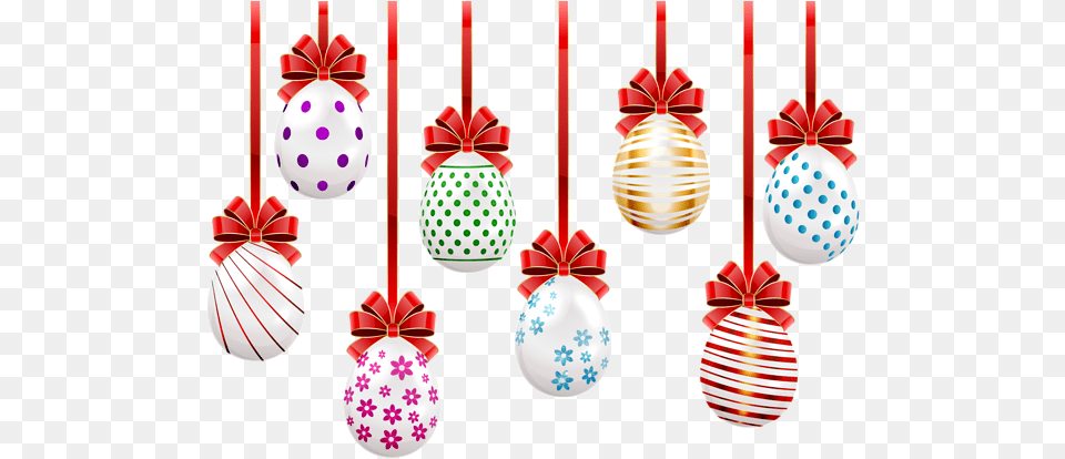 Easter Hanging Eggs Transparent Clip Art Image Easter, Accessories, Christmas, Christmas Decorations, Festival Free Png