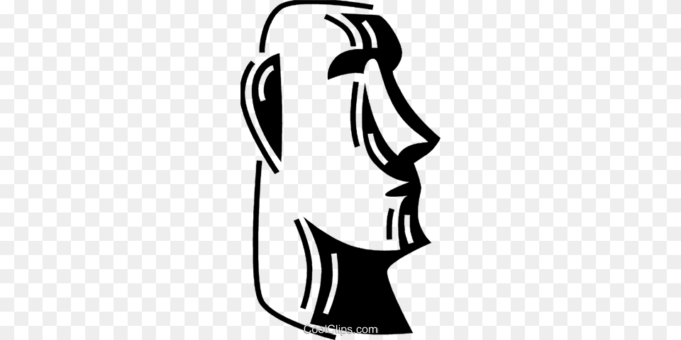 Easter Island Royalty Vector Clip Art Illustration, Bag, Bow, Weapon Free Transparent Png